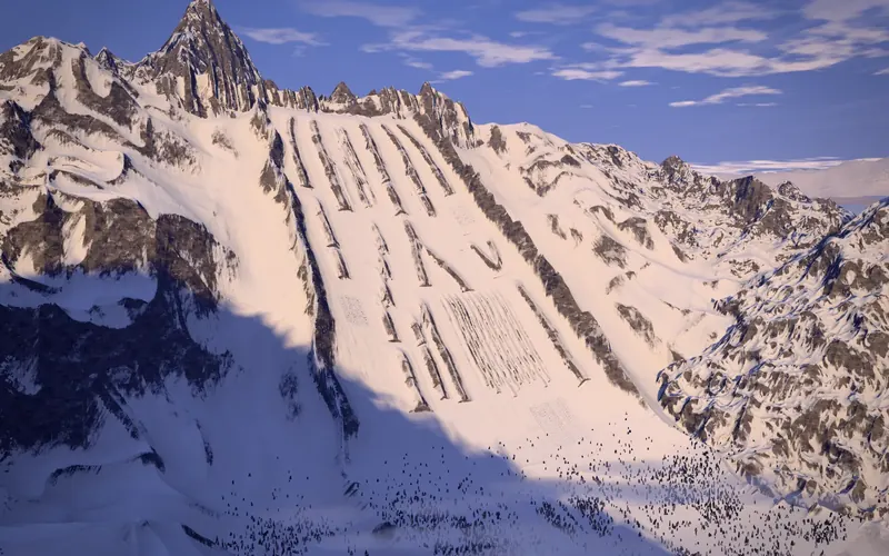 Dragonback, a mountain face combed into sharp ridges under a jagged summit